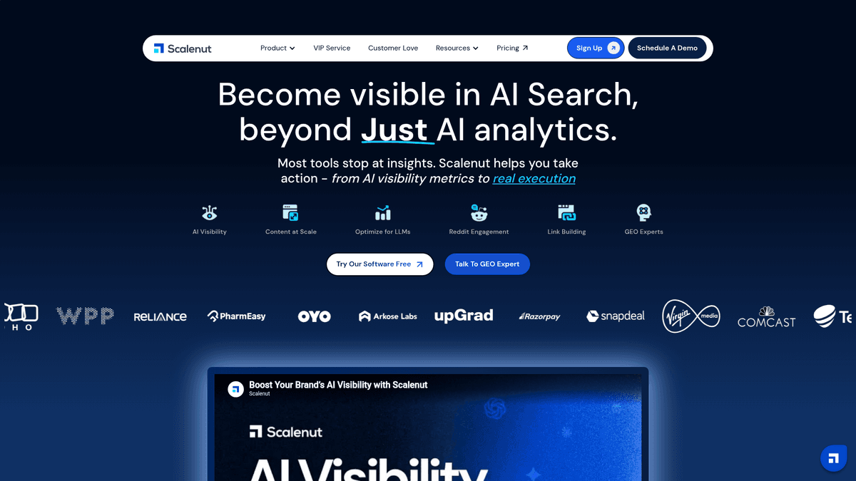 Scalenut homepage screenshot