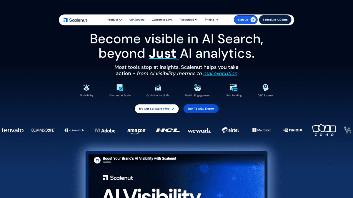 Scalenut homepage screenshot